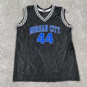 VTG Morgan City 44 Don Alleson Athletic Basketball Jersey Women's Size L Black